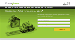 Desktop Screenshot of financesource.com