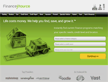 Tablet Screenshot of financesource.com
